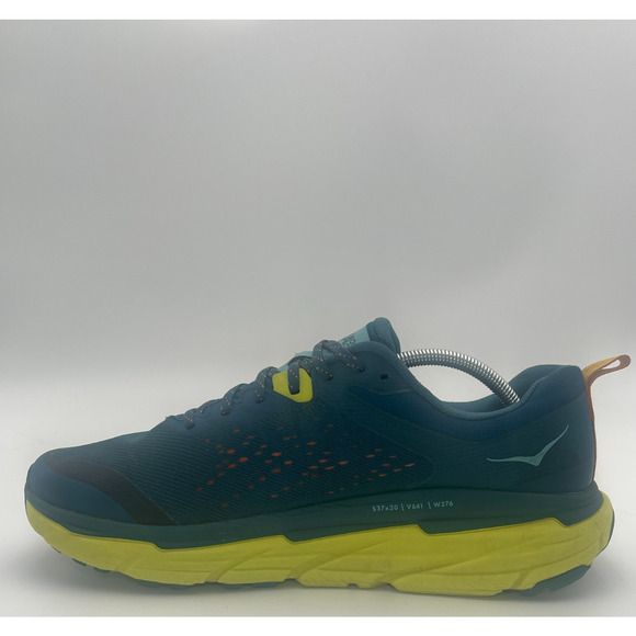 Hoka One One Challenger ATR 6 Men\'s Size 12D Trail Running Shoes Green Yellow main image 9